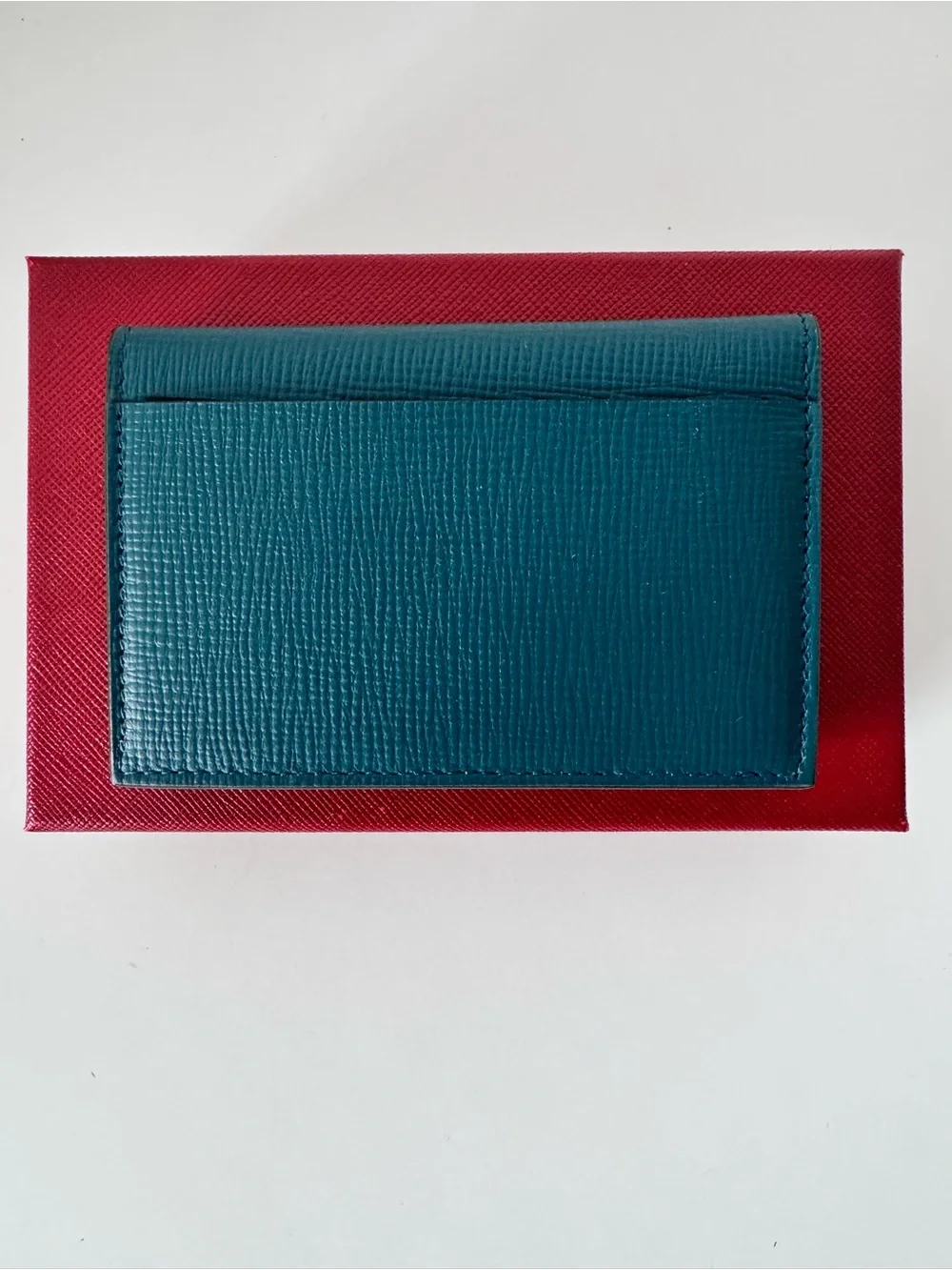 Cartier Losange, 4 credit card Holder, Blue Teal Leather, CRL3002214